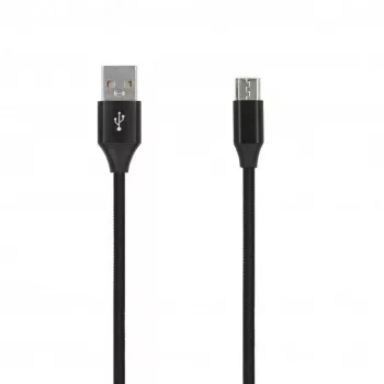 SEEK TOTI USB A to Micro USB, 2m Braided Cable 2A, Black