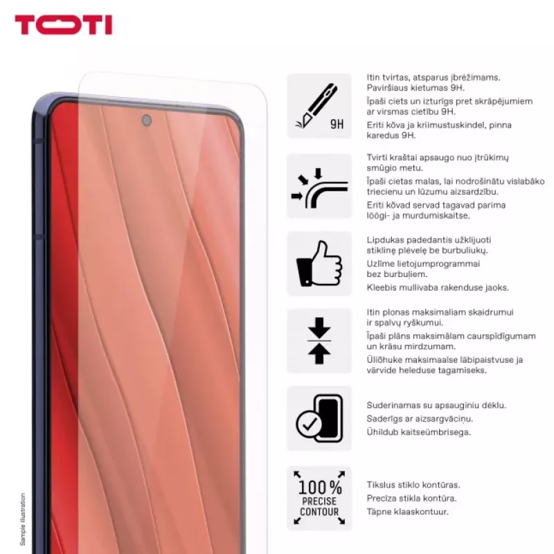 TOTI Tempered Glass 2D Screen Protector for Samsung Galaxy S24 Plus / S25 Plus
