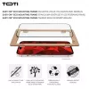 TOTI PREMIUM Premium Tempered Screen Protector Glass 3D Full Cover for Apple iPhone 16 Plus / 15 Plus