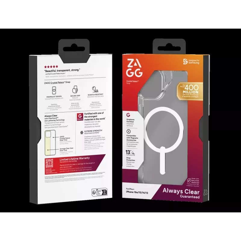 ZAGG Protection Bundle for iPhone 16e: Case with MagSafe and Screen Protector