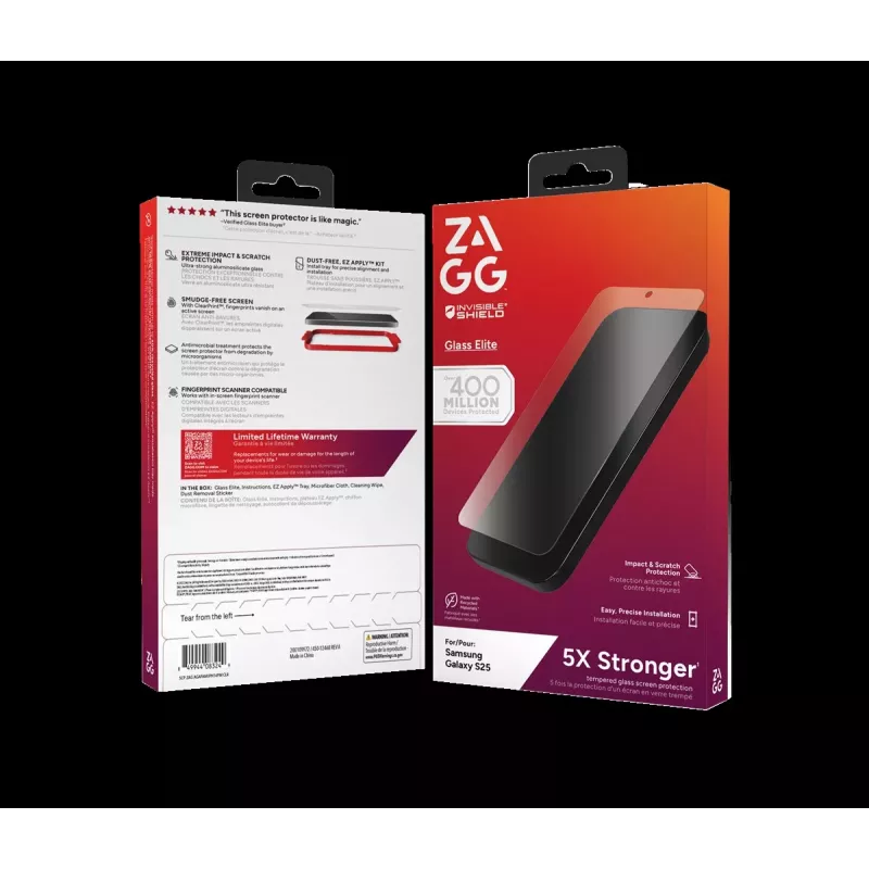 ZAGG Protection Bundle for Samsung Galaxy S25: Case with MagSafe and Screen Protector