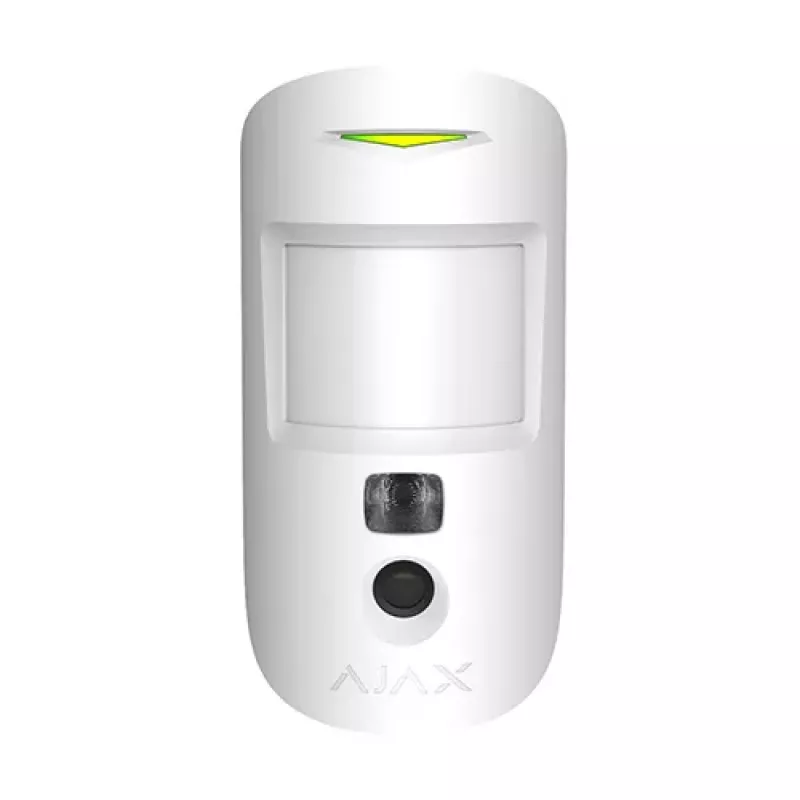 AJAX MotionCam Indoor White PIR Motion Detector with Camera