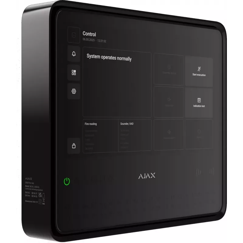 AJAX EN54 Fire Hub Jeweller - Black