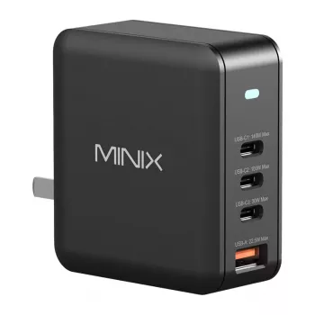 MINIX NEO-P165 GaN Wall Charger with 3x USB-C and 1x USB-A Ports 165W