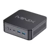 MINIX NR660LP Mini PC, AMD Ryzen 5 6600H, 16GB DDR5, 512GB NVMe SSD, Windows 11 Pro, Black