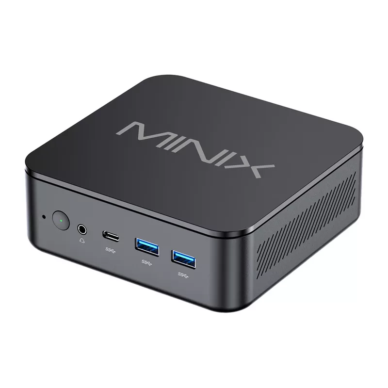 MINIX NR660LP Mini PC, AMD Ryzen 5 6600H, 16GB DDR5, 512GB NVMe SSD, Windows 11 Pro, Black