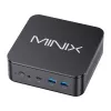 MINIX NR660LP Mini PC, AMD Ryzen 5 6600H, 16GB DDR5, 512GB NVMe SSD, Windows 11 Pro, Black