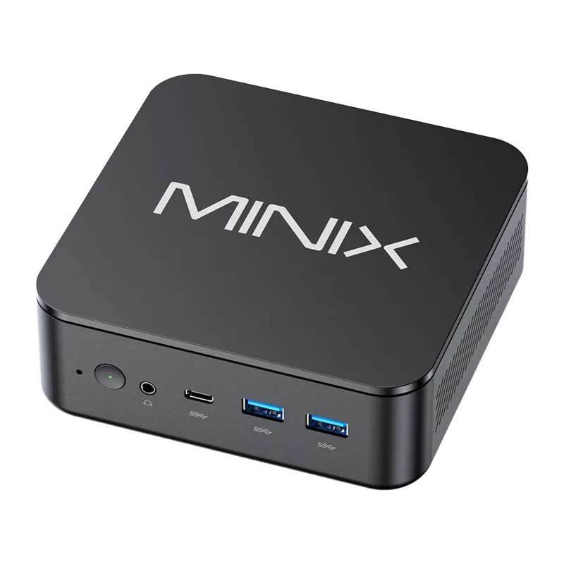 MINIX NR660LP Mini PC, AMD Ryzen 5 6600H, 16GB DDR5, 512GB NVMe SSD, Windows 11 Pro, Black