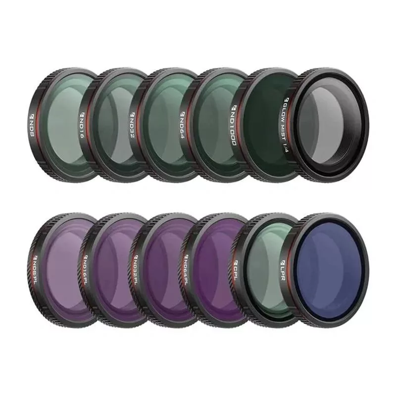 Freewell Filter Set for DJI Osmo Action 3/4 – Mega Kit – 12 pcs.