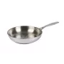 Kuhn Rikon ALLROUND Frying Pan Uncoated 24 cm – 18/10 Stainless Steel, Induction Ready, Oven Safe to 240°C
