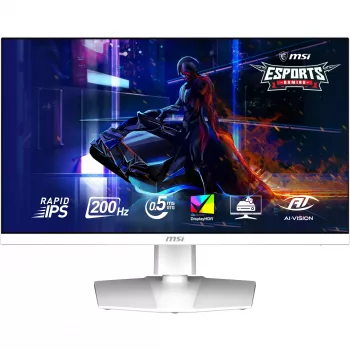 MSI MAG 274QRFW E20 27 inch WQHD 200Hz Rapid IPS Gaming Monitor, White