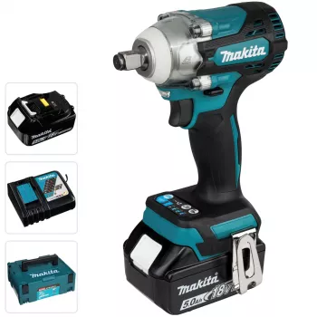 Makita DTW300TJX7 Cordless Impact Wrench 1/2 inch Square Drive with Extra Battery