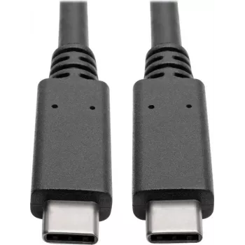 EATON Tripp Lite Series USB-C Cable (M/M) - USB 3.2 Gen 2 (10 Gbps) - 5A (100W) - Thunderbolt 3 Compatible - 0.91m (3ft) - Black