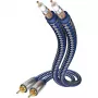 IN-AKUSTIK Premium Audio Cable RCA Male to RCA Male 0.75 m Black