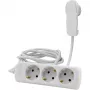 REV Multiple Socket Outlet 3-fold Flat Plug White 2m