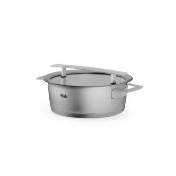 Fissler Phi Collection Roasting Pot with Glass Lid 24 cm, 3.9 L