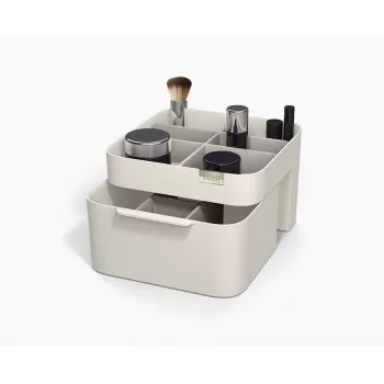 Joseph Joseph Viva Cosmetic Organiser with Drawer - White/Grey