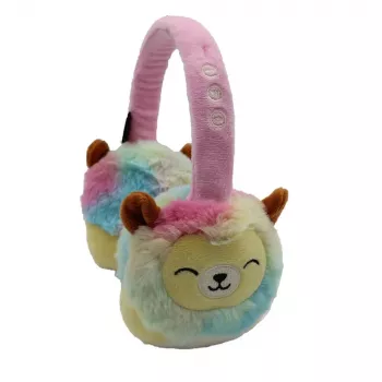LAZERBUILT Squishmallows Bluetooth Headphones for Kids, On-Ear, Wireless, Leonard The Lion, HMSQM-BT-LEONARD