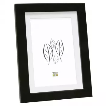 Deknudt S66KF2 P1 15x20 Wood Black Photo Frame with Passepartout