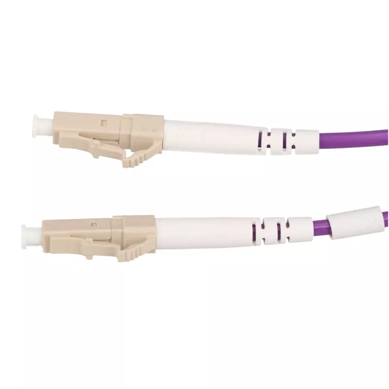 Extralink LC/UPC to LC/UPC Patch Cord, Multimode OM4 Duplex, 1m