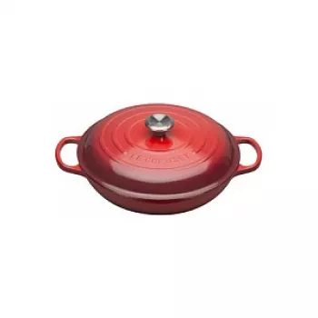 Le Creuset Signature Cast Iron Shallow Casserole 30 cm Cherry Red