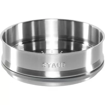 Staub 26 cm Steamer Insert, Enameled Cast Iron, Dark Blue