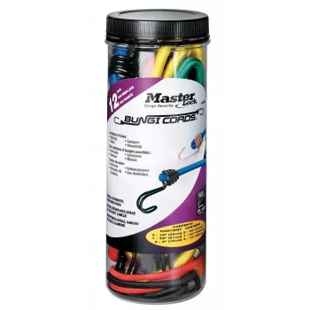 Master Lock Bungee Cord 3107EURDAT - 60 cm, Black, Rubber Tensioning Cable