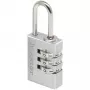 Master Lock 7620EURDCC Combination Padlock, Aluminium Body, Hardened Steel Shackle, 4-Digit Resettable, 50 mm Body Width, 8 mm Shackle Diameter, Silver/Grey