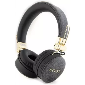 GUESS GUBH704GEMK Over-Ear Bluetooth Headphones, Black, 4G Metal Logo