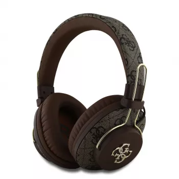 GUESS Wireless Bluetooth Headset 4G Metal Logo Brown GUBHS72P4FC4MW