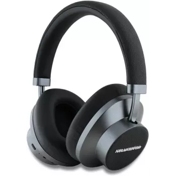 Karl Lagerfeld Saffiano Metal Logo Wireless Bluetooth On-Ear Headphone Black