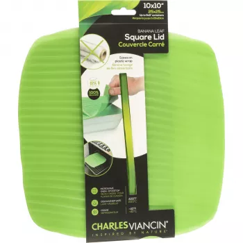 Charles Viancin BANANA LEAF 25x25 cm Silicone Lid Green