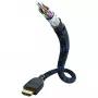 IN-AKUSTIK Premium Ultra High Speed HDMI 2.1 Cable with Ethernet 3m Triple Isolation Black/Blue 10K 120Hz