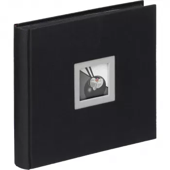 Walther Design FA-209-B Book-bound Jumbo Photo Album Black 50 Sheets 26x26 cm