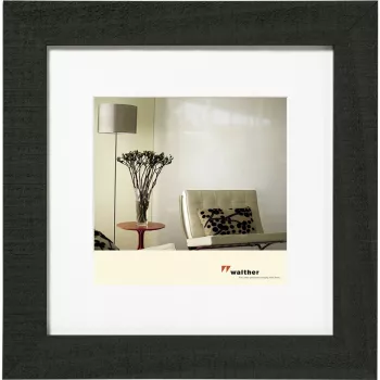 Walther Design Home Photo Frame 30x30 cm, Black Wood HO330B