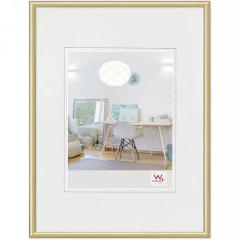 Walther Design KV824G Plastic Photo Frame Gold 10x15 cm Wall-Mountable Rectangular