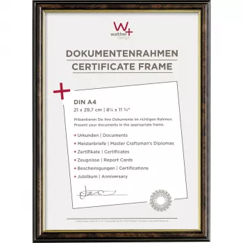WALTHER Smell DIN A4 Plastic Fastener Folder Walnut JD130N