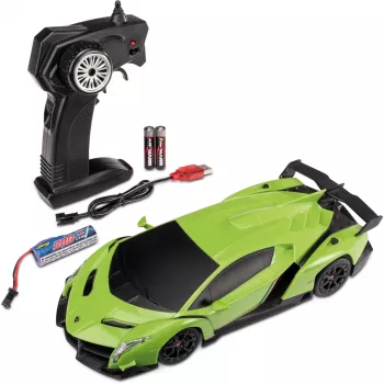 Carson 1:24 Lamborghini Veneno 2.4G 100% RTR RC Car Green