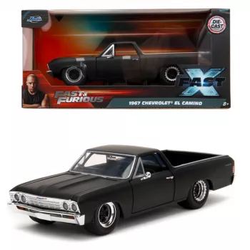 Jada Fast & Furious 1967 Chevrolet El Camino 1:24 Die-Cast Model Car (Silver)
