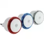 REV LED Night Light Set 3 pcs. - Red, Blue, White/Transparent Rings - 0.8 W - Dusk-to-Dawn Sensor