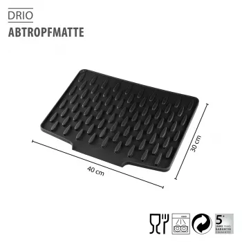 GEFU DRIO Drying Mat Anthracite