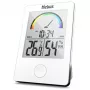 MEBUS 11130 Thermo-Hygrometer White - Digital Temperature and Humidity Monitor with LCD Display