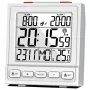 MEBUS 56813 Digital Alarm Clock - White - Rectangular - 12/24h - °C/°F