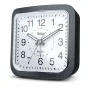 MEBUS 56987 Quartz Alarm Clock Dark Grey