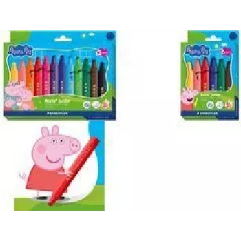 STAEDTLER Noris Junior Fibre-Tip Pens Peppa Pig 6 Colours