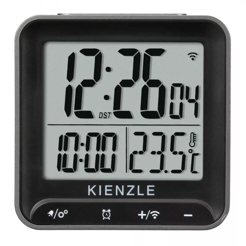 KIENZLE Digital Alarm Clock Square Black