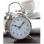 TFA Dostmann 98.1043 Quartz Alarm Clock Silver