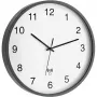 TFA 60.3511.10 Radio-Controlled Wall Clock, Round, Grey/White, Plastic/Glass, Classic Design