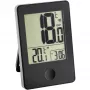 TFA POP Radio-Controlled Thermometer with Clock Black (30-3051-01)