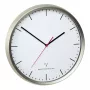 TFA 60.3521.02 Wall Clock Round Silver White Stainless Steel Glass Adults & Children